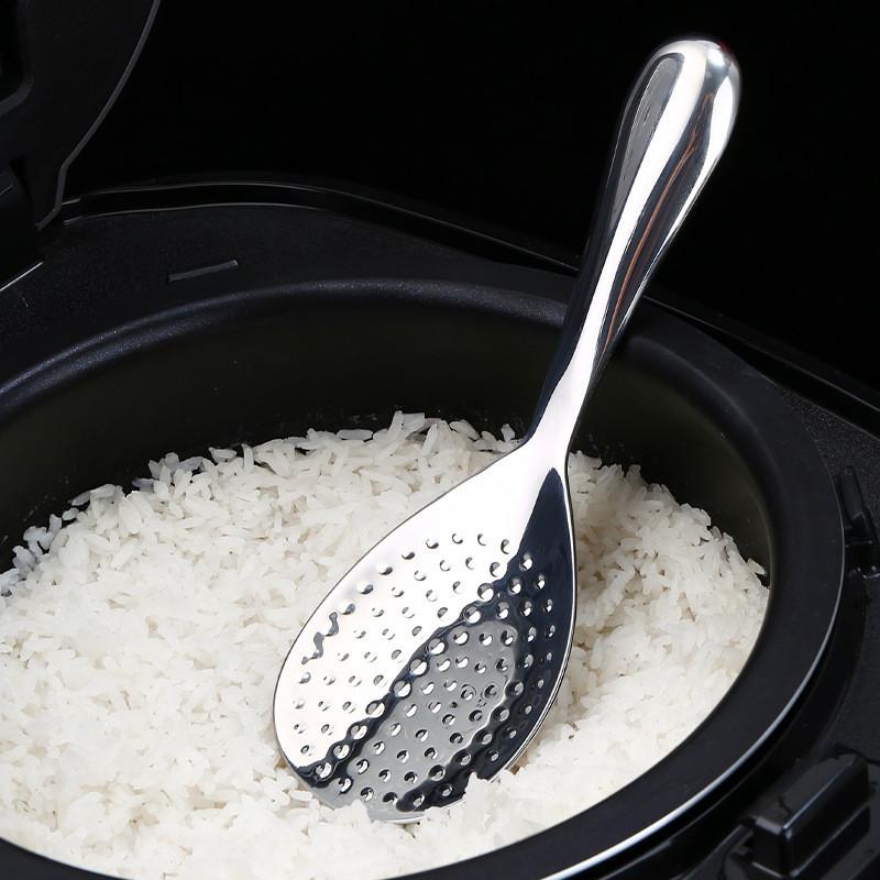 Rice Stainless Steel Spoon High Temperature Resistance Thicken Kitchen Supplies