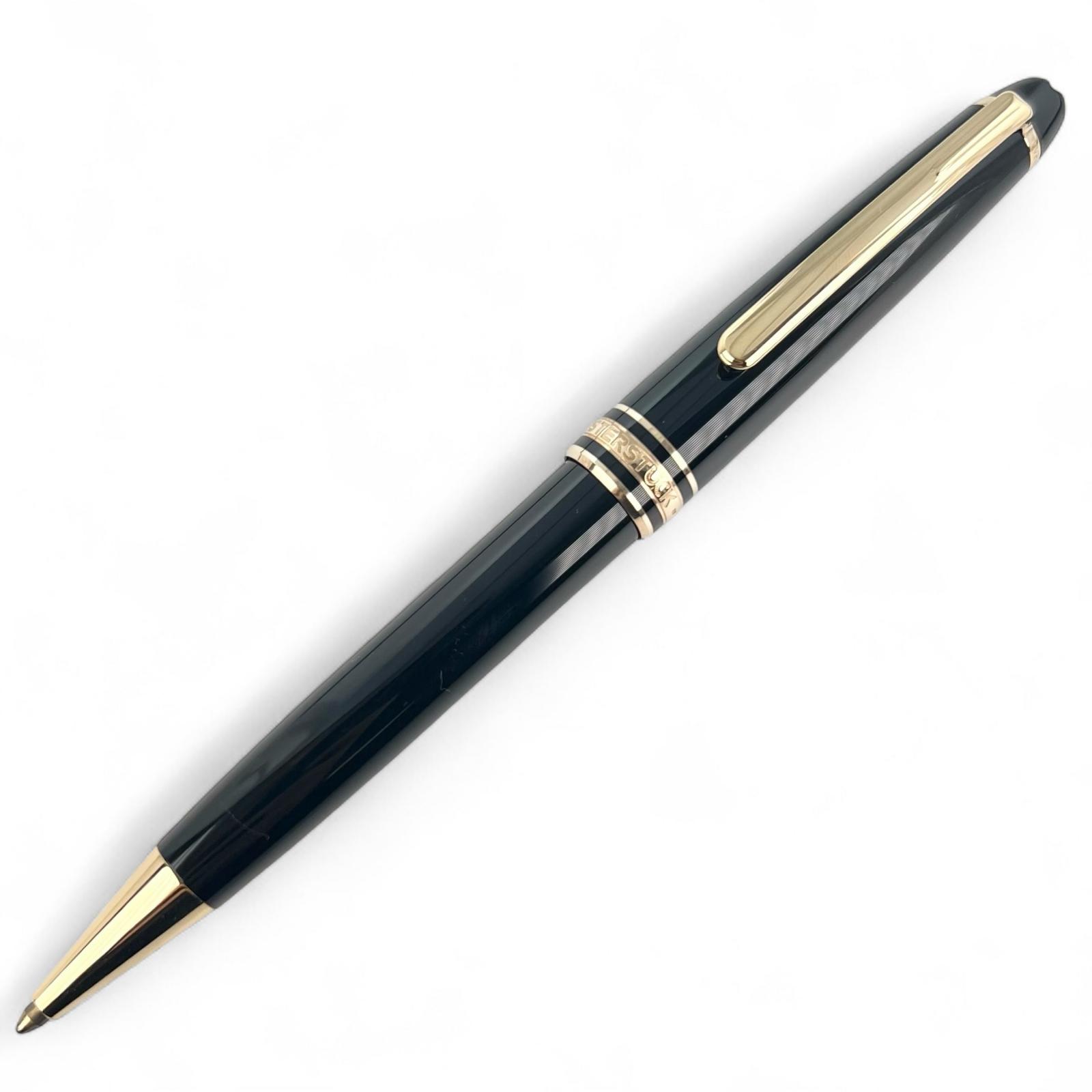 

MONTBLANC Ballpoint pen Meisterstück classic twist Black gold mens Used
