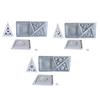 3D Candlestick Silicone Mold Pyramid Shaped Candle Base Mold Gypsum Candle Holder Epoxy Mould Home Decorations Mould