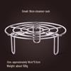 304 Stainless Steel Steaming Rack for Rice Cooker - Waterless Heat, Versatile Bun Steamer with High Legs.