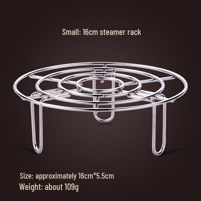 304 Stainless Steel Steaming Rack for Rice Cooker - Waterless Heat, Versatile Bun Steamer with High Legs.