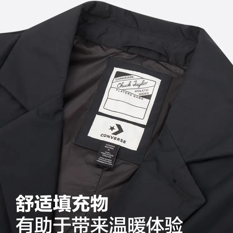 Converse Trench Coat Unisex Black 10027959-A02
