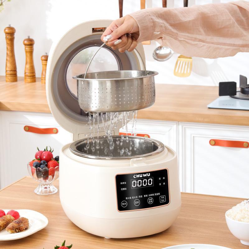 Chuwu 3L Smart Rice Cooker with Voice Control & Soup Separation, Ideal for New Homes