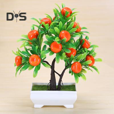 1 шт. Без поливу. Штучна рослина в горщику. Прозора текстура. Пластикові центральні елементи столу. Підроблені квіти. Весільний декор.