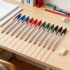1.0mm Bold Point Ball Pen Ballpoint Pen Smooth Writing Multicolor Plastic Oil Pen for Office School Student Writing Gift