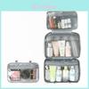 Urban Minimalist Polyester Travel Toiletry Organizer With Multicolor Compartments For Daily Use