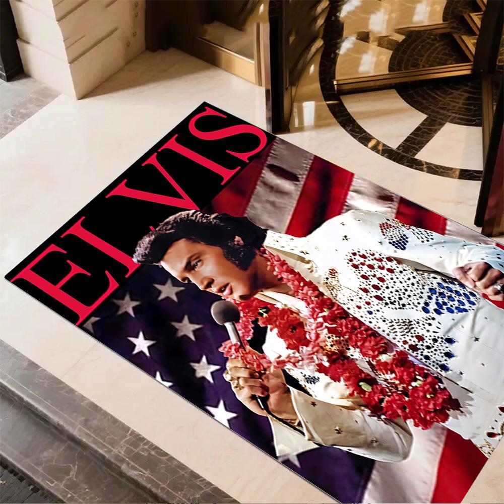 Elvis Presley Performance Floor Rug Office Rug Perfect for Game Room Playrooms Balcony Foyer Antislip Carpet Office home decor Best for Christmas