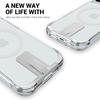 For iPhone 17 Case Compatible with MagSafe TPU+PC Clear Phone Cover with Kickstand