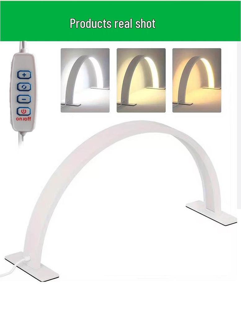 LED Half-Moon Nail Lamp: Curved Eye-Protection Light for Beauty Salons
