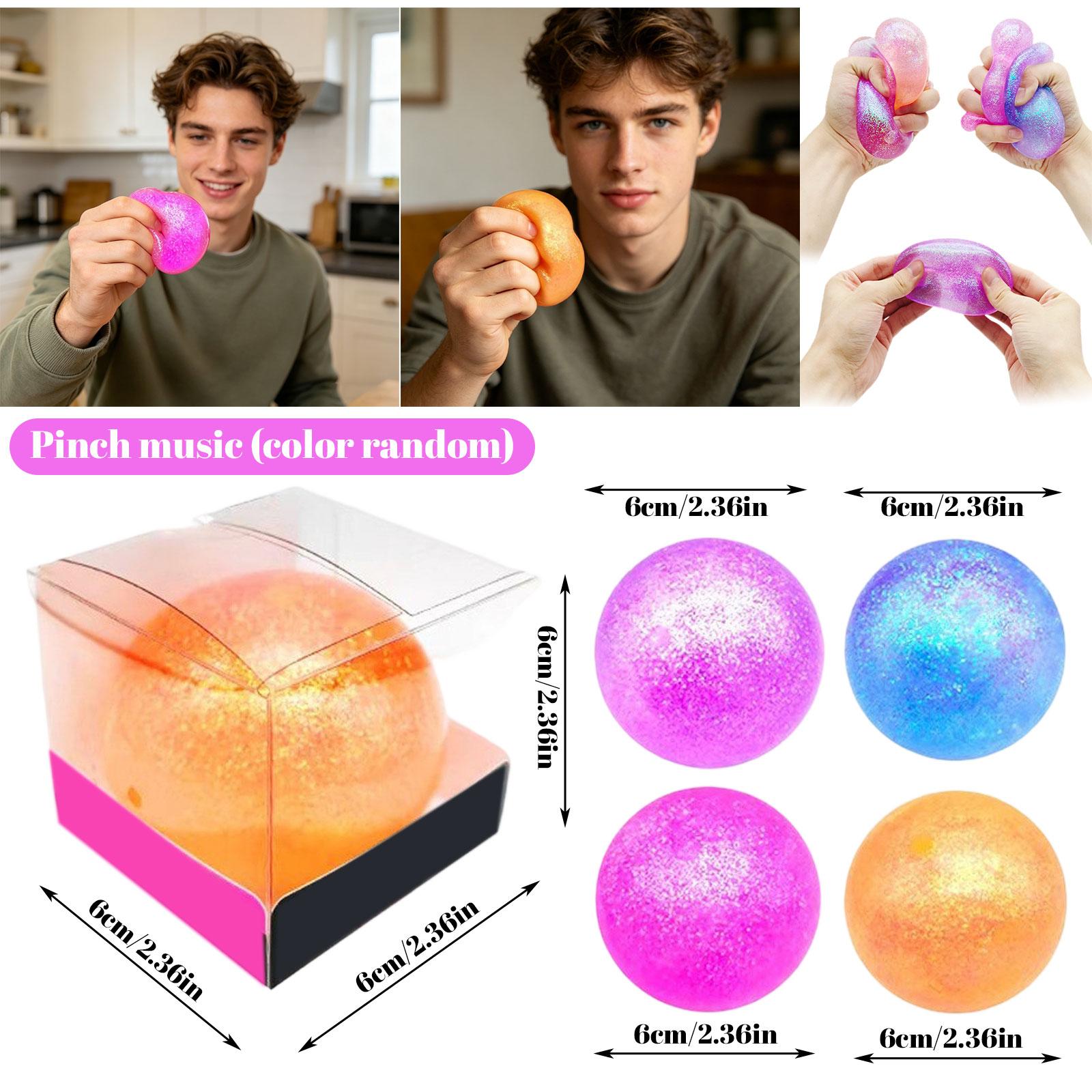 

Stress Balls And Sensory Stress-Relief Toys, Satisfy Tactile Needs Arising From Tension, Anxiety, And Stress. (Random Colors) One Size