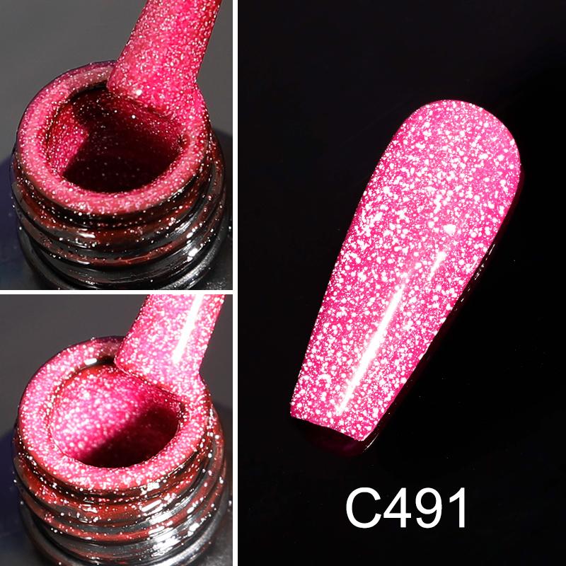 ROSALIND 7ml Reflektierender Nagelgellack 9D-Effekt DIY Semi Permanenter UV-LED-Lack Soak Off Cat Magnetic Nail Art Gel