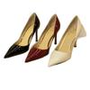 Leder Spitzschuh Stiletto High Heels 2025