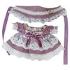 Niannyyhouse 20cm Doll Clothes, Purple European-Style Lace Dress, Doll Baby Clothes, Dress-Up, Cotton Doll Clothes, for Plush Toys