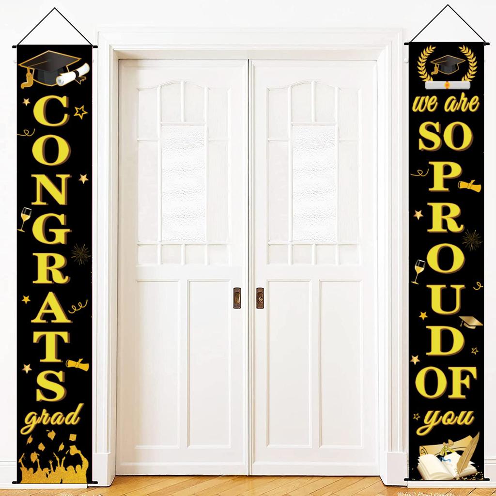 Grad Congrats Graduation Gateway Graduation Party Courtyard Arrangement Door Curtain Poster Customization