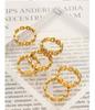 Minimalist European Gold-Plated Titanium Steel Link Ring for Men & Women