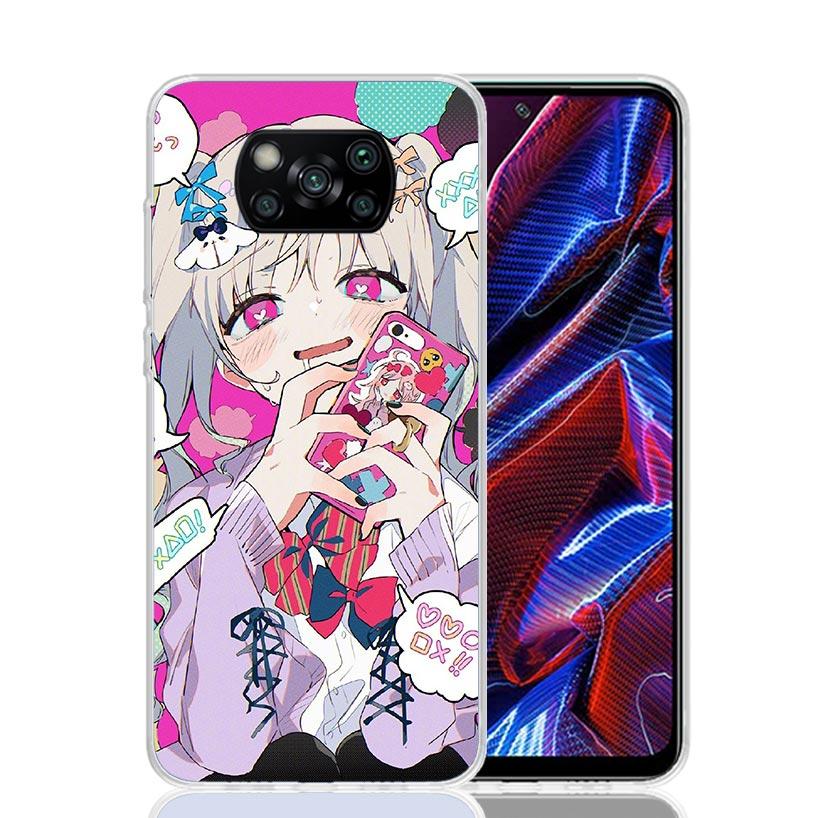 Cute Anime Girl INS Phone Case For Xiaomi Poco F7 Ultra X7 X6 Pro X5 Redmi 15 15C 13 13C 12 12C 10 10A 10C 9 9A 9C 9T Shell Poco