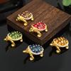 Turtle Jewelry Box - Luxury and Retro Desktop Decorative Piece - Jewelry Storage Box for Home Use - Ring and Stud Jewelry Box
