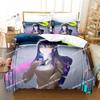 Anime Mieruko-chan The Girl Who Can Se Them Beding Set Printed Bed Linen Set With Pilowcase Bed Soft Duvet Cover Quen Super King-Sized Dimensionsd