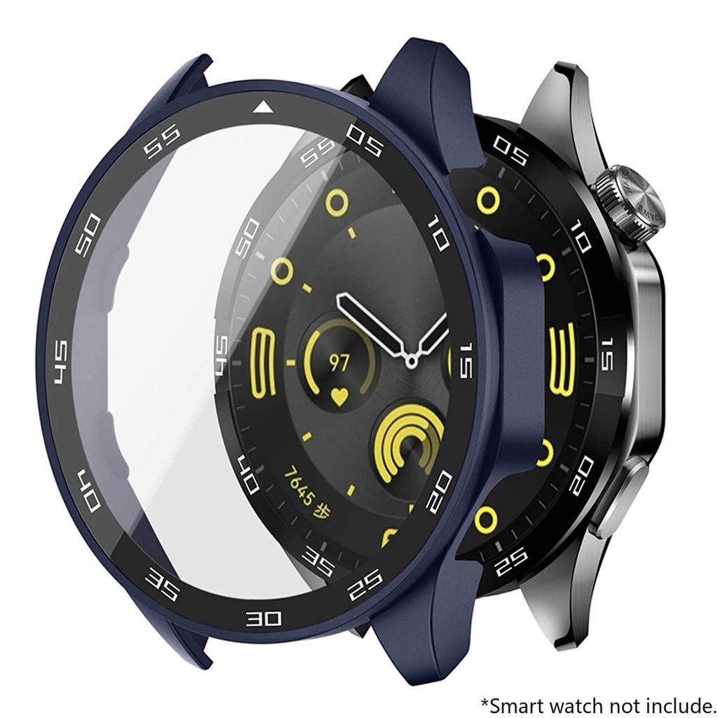 Tempered Glass+Case For Huawei Watch GT4 46mm 41mm Full Coverage Bumper Screen Protector Cover For Huawei Watch GT4 Accessories