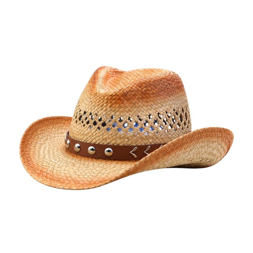 Belt Retro Comfortable Breathable Casual Versatile Outdoor Large Sun And Shading Western Hat