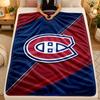 Flannel BlanketMontreal Canadiens Warm Soft Throw Blanket for Indoor Sofa Bed Living Room Use
