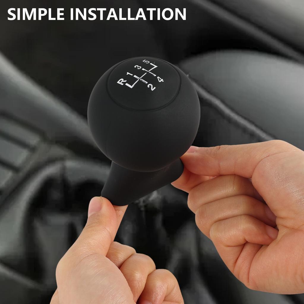 For VW Golf Bora Jetta Passat Silicone 5 Gear Head Protector Case Shift Gear Knob Cover Stick Lever Shell Skin Black