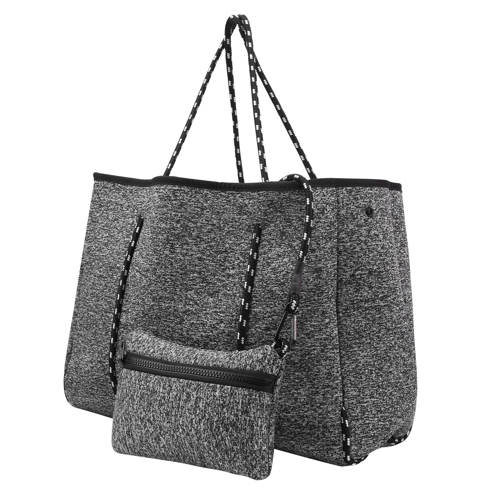 Outdoor Breathable Neoprene Beach Bag Large Capacity Casual Mommy Hand Strap Shopping Bag
