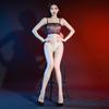 Oil Shiny Crotchless Body Stockings Women Sexy Adjustable Suspenders Jumpsuit Lace Nylon See Through Lingerie Stretchy Nightwear
