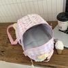 Women's Plaid Mini Backpack Junior High School Student Schoolbag Lightweight Backpack