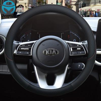 100% DERMAY Marke Leder Sportwagen Lenkradabdeckung für Kia Sorento I II III Sorento PRIME 2002- Auto Zubehör