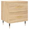 Nightstands (2 pcs) Sonoma Oak Finish 40 x 35 x 47.5 cm Engineered Wood