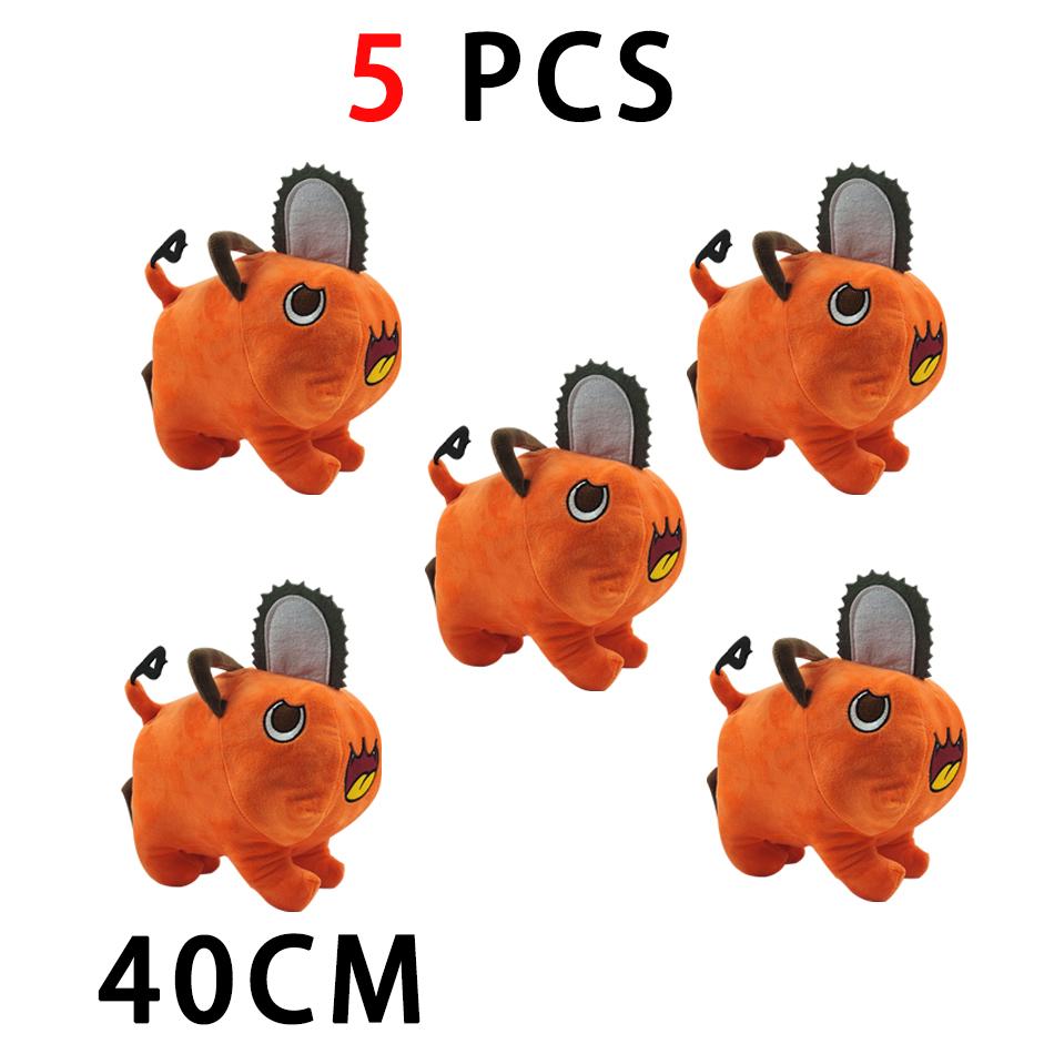 10-40cm Anime Chainsaw Man Dolls Plush Toy Cartoon Pochita Orange Dog Pillow Stuffed Soft Toy for Kids Birthday Gift