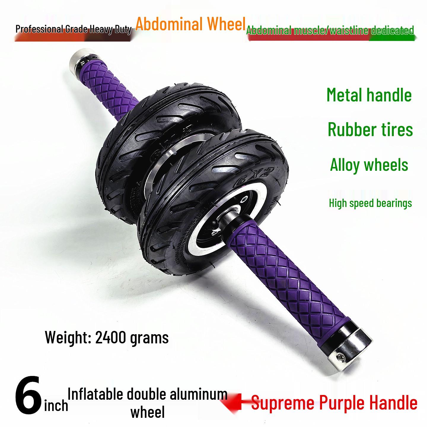 Double Wheel Ab Roller for Beginners - Home Fitness Abdominal Exercise Trainer