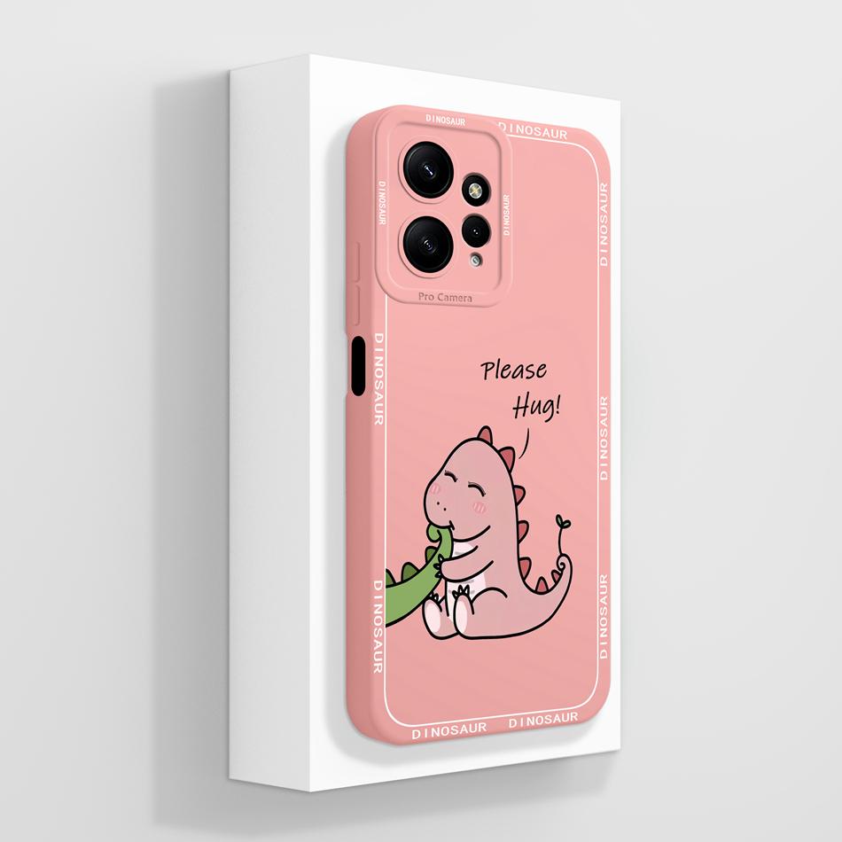 For Redmi Note 12 Pro Plus Phone Case Cute Candy Flowers Cover For Xiaomi Redmi Note12 4G 5G Soft Liquid Silicone Phone Housing