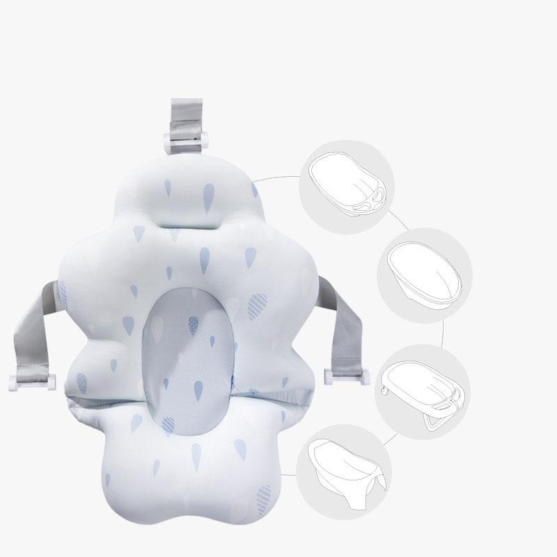 Baby Bath Mat Baby Bath Seat Support Mat Newborn Bath Tub Seat Baby Bath Tub Nonslip Pad Safety Bath Support Soft Cushion Mat Pillow