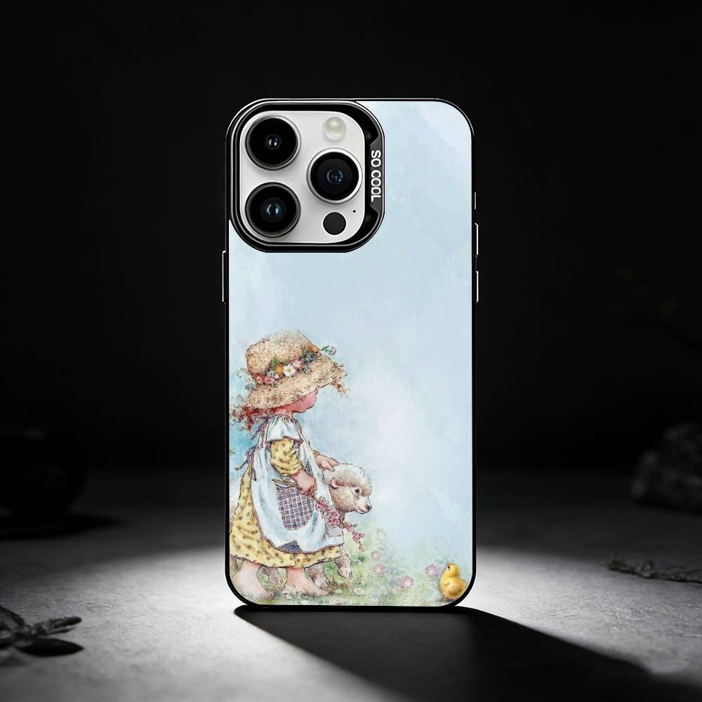 

Art S-Sarah K-Kay Pattern Phone Case For iPhone 17,16,15,14,13,12,11 Plus,Pro Max,XS,Colored silver phone case iPhone15promax