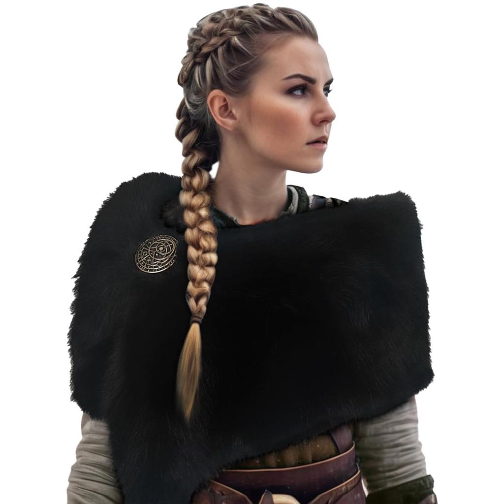 Unisex Faux Grass Cosplay Cloak Shawl Cape