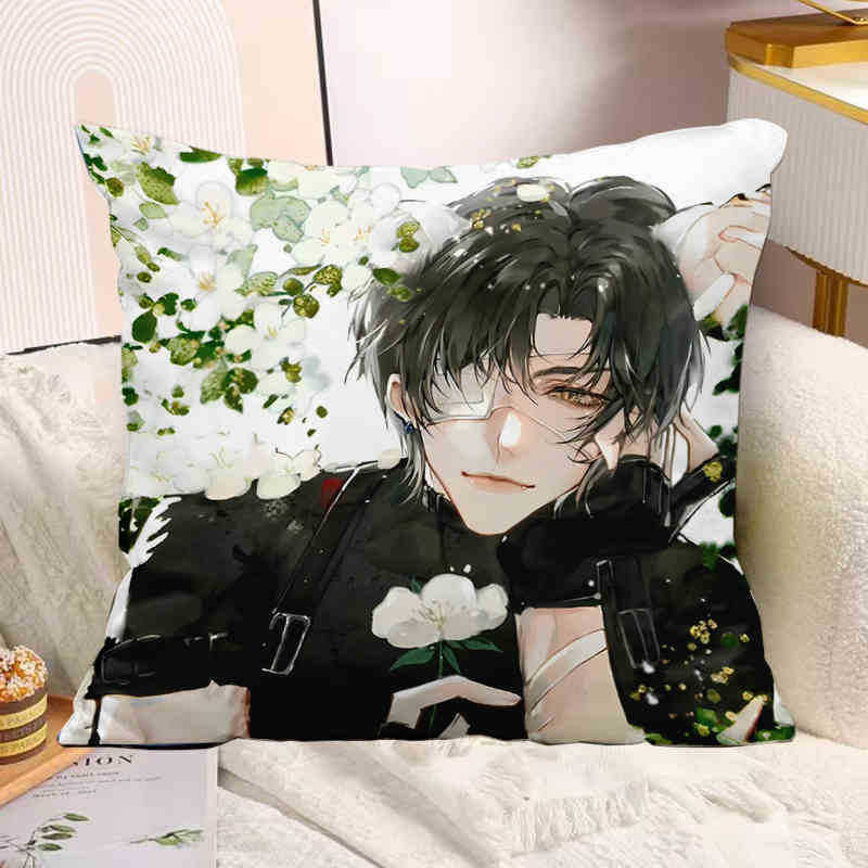 The Mermaid Has Fallen Baichu Xiaobai Lanbo Animation Peripheral Pillow Pillow Pillow Bedside Sofa Sitting Cushion