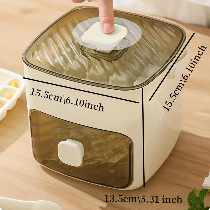 1PC Countertop Ice Machine, 48 Pieces of Ice, Double-layer Design, Food-grade Safety, Suitable for Home, Office, Outdoor, Kitchen Essential Tools.