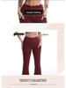 European & American High Waist Sport Flare Yoga Pants - Women's Wide Leg Elastic Capri for Running and Fitness
