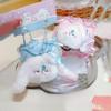 Plush Rabbit And Pillow Keychain With Bow Tie And Nightcap Decor For Cute Bag Accessories