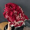 Stile Bohemien Sciarpa Finta Double-Face Ispessita Calda Moda Outdoor Viaggio Ufficio Scialle Avvolgente