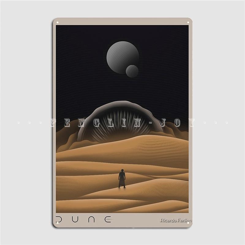 

Dunes Arrakis Metal Plaque Poster Plates Club Bar Club Create Tin Sign Poster 20x30cm（7.8x11.8inch）