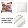 Cute Kitten-Printed Cushion Covers for Home Decor Polyester pillowcase, sofa decorative cushion cov Headboard Pillow