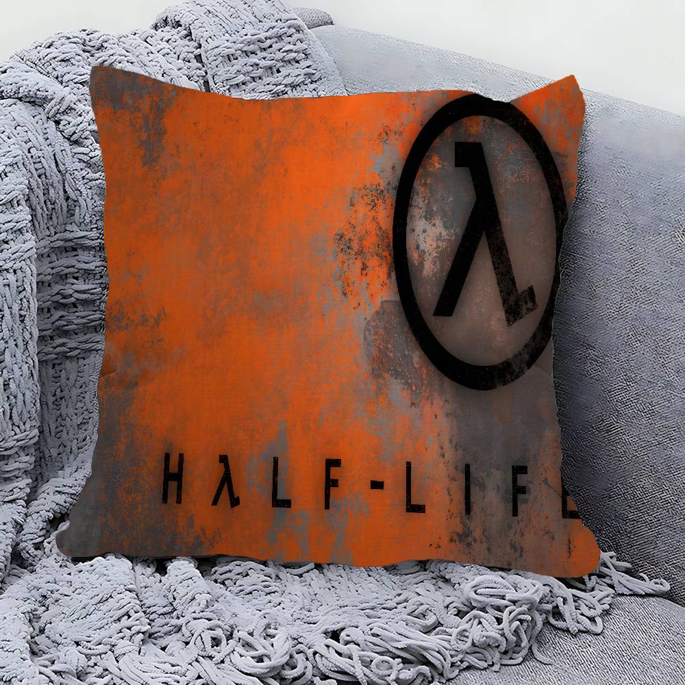 Game HHalf Life Decorative Room Aesthetics Pillow Case Home Decor Bedroom Sofa Bed Couch Pillow Cover x