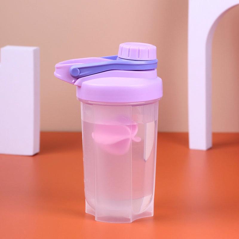 Water bottle100ML plastic cup sealed advertising cup fitness cup sports water cup mixing cup protein powder shaking cup with handle