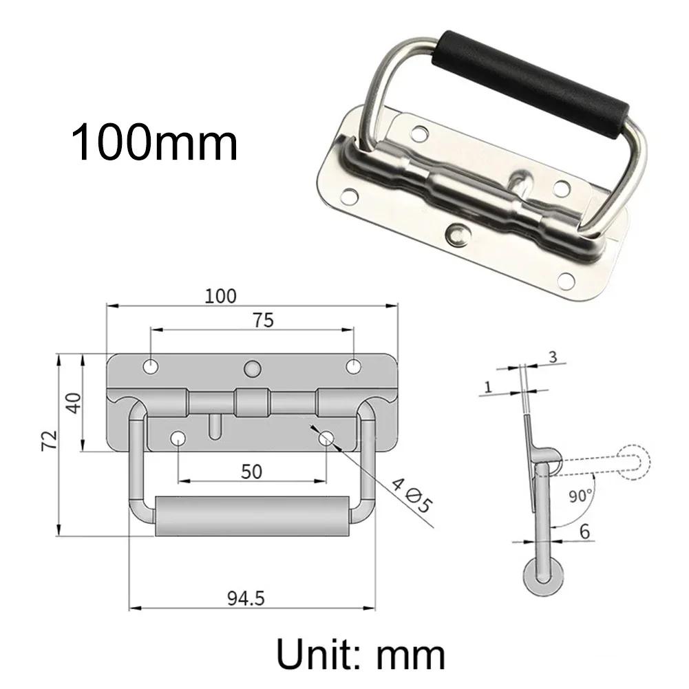 

Мебельные ручки для шкафов и ящиков, пружинная ручка из нержавеющей стали, ручка для ящика с инструментами, ручка для двери гардероба, складная промышленная фурнитура