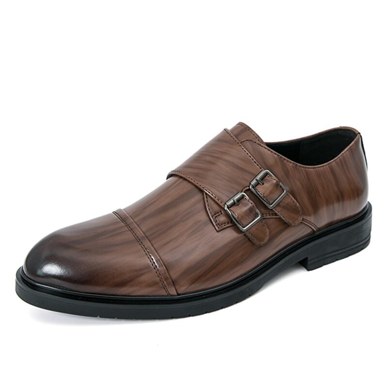 Luxuriöse Herrenkleiderschuhe Hochwertiges Leder Herren-Oxfordschuhe Mode Derby-Schuhe Hochzeitsfeier Business Flache Freizeitschuhe