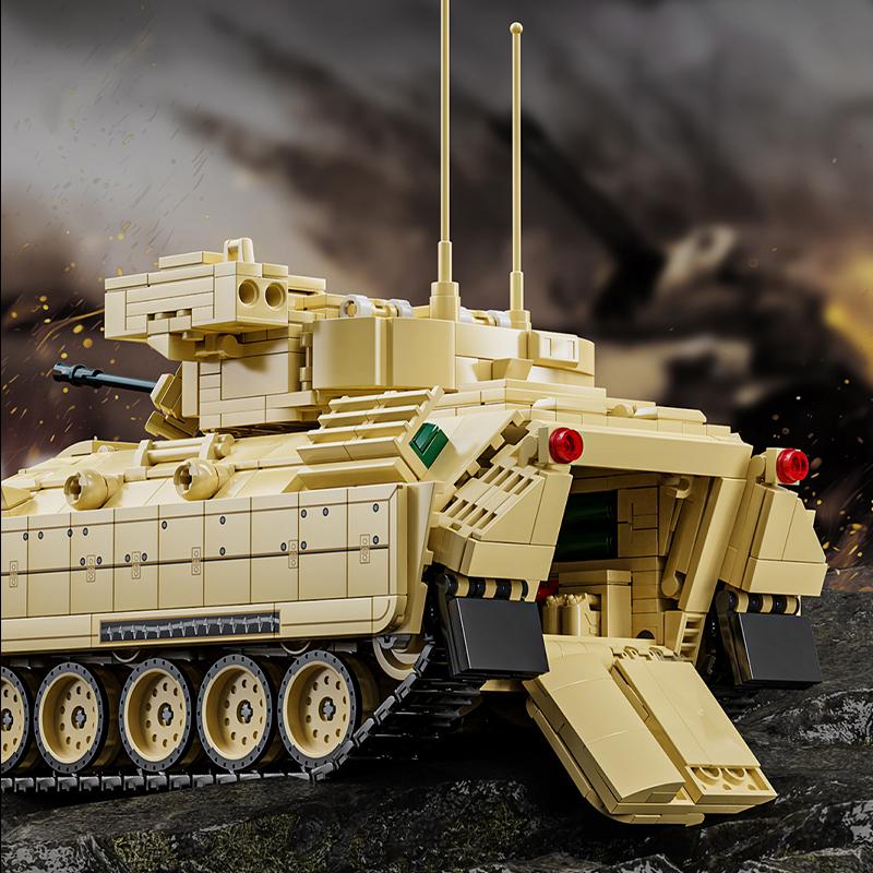 Non-Toxic New Stryker Armored Vehicle Moc Bricks Puzzle Toys Ww2 Military Tank Building Blocks Soldier Cars 3D Model Adult Children Kids Gifts