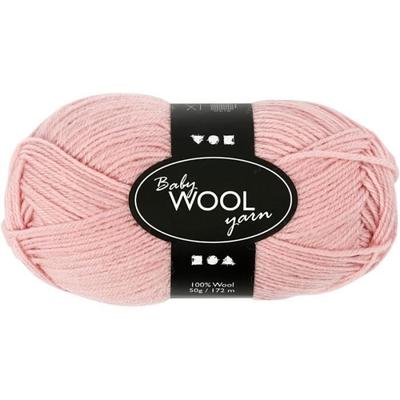 Creotime Baby-Wollgarn – 100 % Merinowolle – 172 m – Altrosa